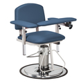 Clinton Padded, Blood Drawing Chair w/ Padded Arms, GunMetal 6310-3GM